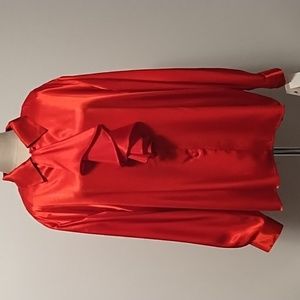 NWT Lovely red Joan Leslie blouse